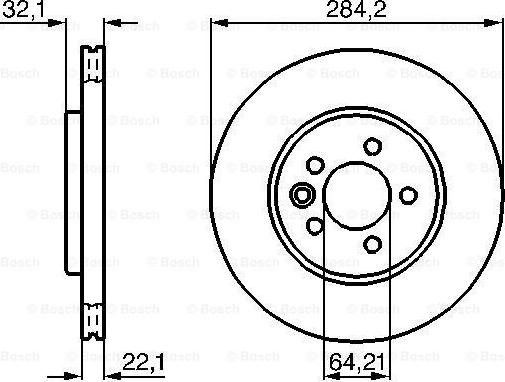 BOSCH 0 986 478 314 - Гальмівний диск autocars.com.ua