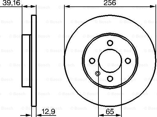 BOSCH 0 986 478 329 - Тормозной диск avtokuzovplus.com.ua