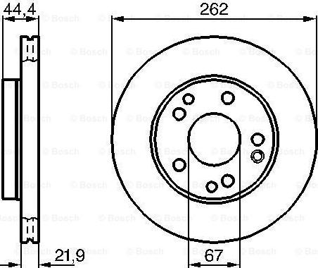 BOSCH 0 986 478 330 - Тормозной диск avtokuzovplus.com.ua