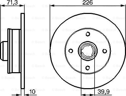 BOSCH 0 986 478 331 - Тормозной диск avtokuzovplus.com.ua