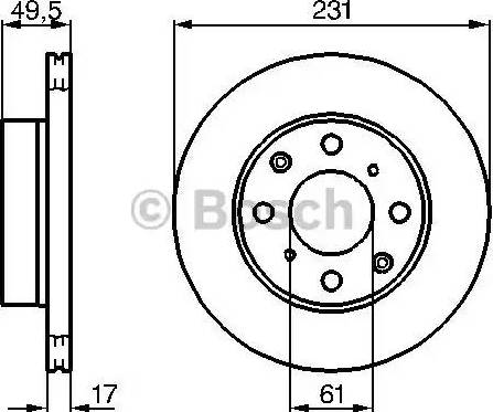 BOSCH 0 986 478 347 - Гальмівний диск autocars.com.ua