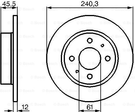 BOSCH 0 986 478 368 - Гальмівний диск autocars.com.ua