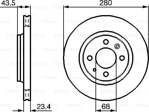 BOSCH 0 986 478 375 - Тормозной диск avtokuzovplus.com.ua