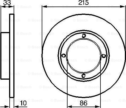 BOSCH 0 986 478 376 - Тормозной диск avtokuzovplus.com.ua