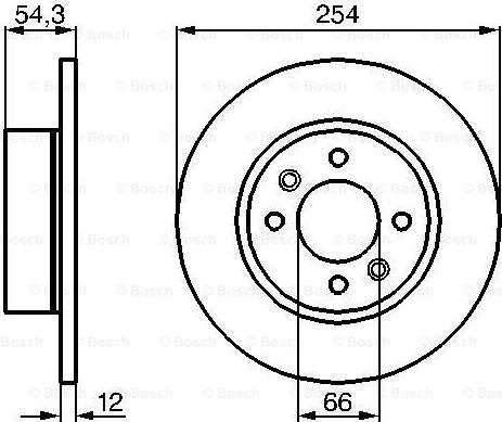 BOSCH 0 986 478 390 - Тормозной диск avtokuzovplus.com.ua