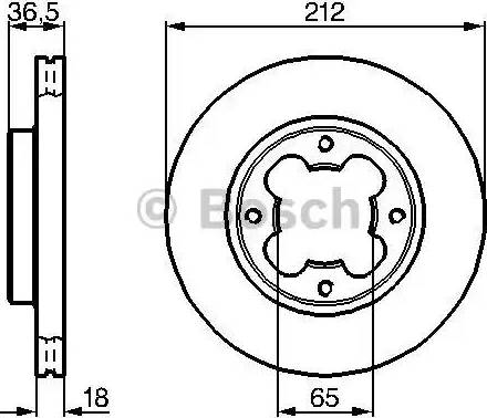 BOSCH 0 986 478 392 - Тормозной диск avtokuzovplus.com.ua