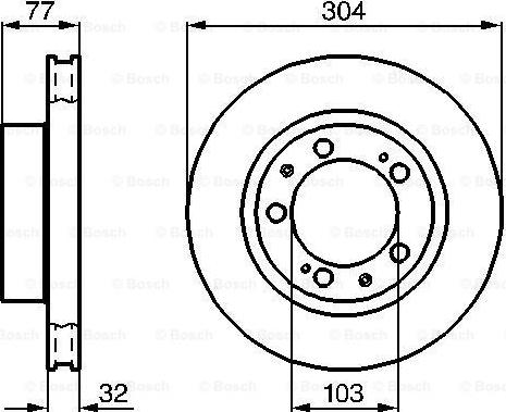 BOSCH 0 986 478 409 - Гальмівний диск autocars.com.ua