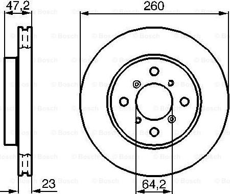 BOSCH 0 986 478 415 - Гальмівний диск autocars.com.ua