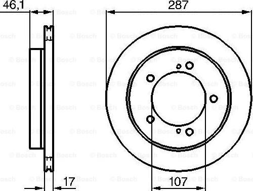 BOSCH 0 986 478 422 - Тормозной диск avtokuzovplus.com.ua