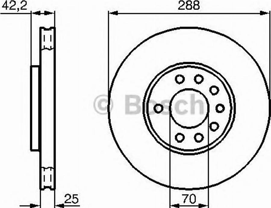 BOSCH 0 986 478 423 - Тормозной диск avtokuzovplus.com.ua