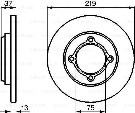 BOSCH 0 986 478 429 - Гальмівний диск autocars.com.ua