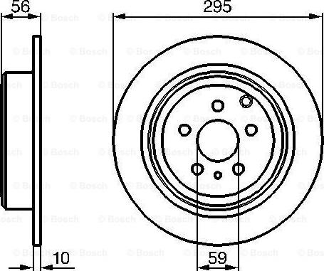 BOSCH 0 986 478 435 - Тормозной диск avtokuzovplus.com.ua