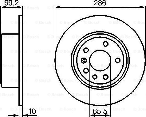 BOSCH 0 986 478 436 - Гальмівний диск autocars.com.ua