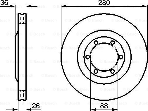 BOSCH 0 986 478 437 - Тормозной диск avtokuzovplus.com.ua