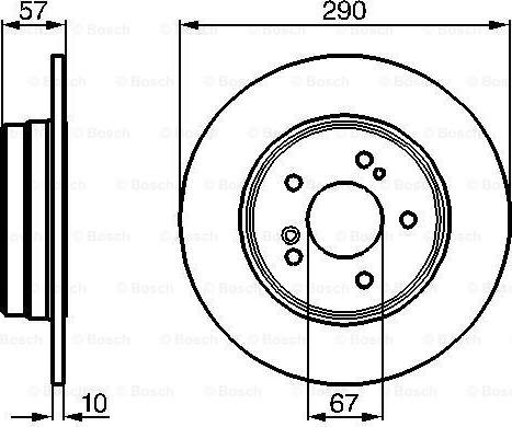 BOSCH 0 986 478 446 - Тормозной диск avtokuzovplus.com.ua