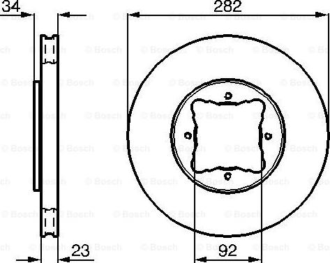 BOSCH 0 986 478 448 - Тормозной диск avtokuzovplus.com.ua