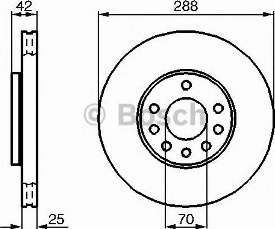 BOSCH 0 986 478 449 - Тормозной диск autodnr.net