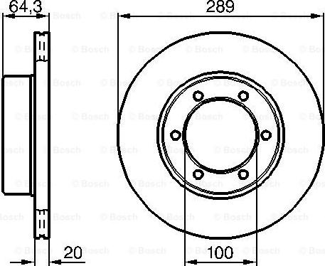 BOSCH 0 986 478 453 - Тормозной диск avtokuzovplus.com.ua