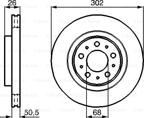 BOSCH 0 986 478 454 - Гальмівний диск autocars.com.ua