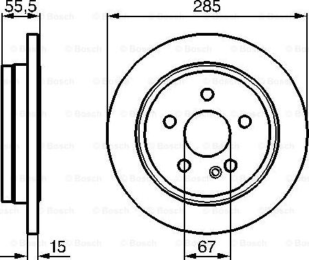 BOSCH 0 986 478 469 - Гальмівний диск autocars.com.ua