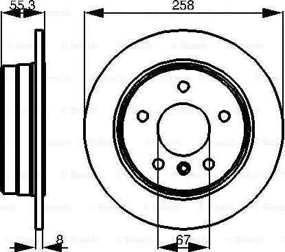 BOSCH 0 986 479 B36 - Тормозной диск autodnr.net