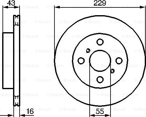 BOSCH 0 986 478 491 - Гальмівний диск autocars.com.ua