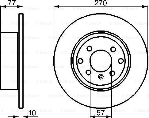 BOSCH 0 986 478 504 - Гальмівний диск autocars.com.ua