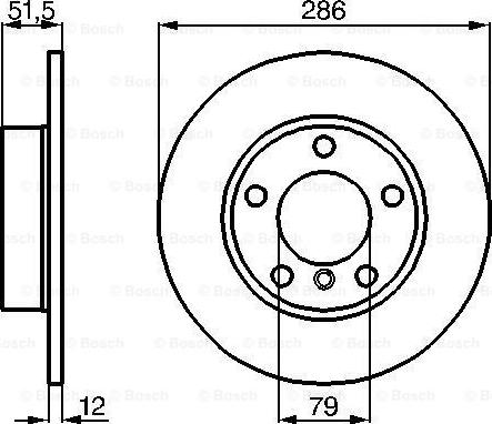 BOSCH 0 986 478 511 - Гальмівний диск autocars.com.ua