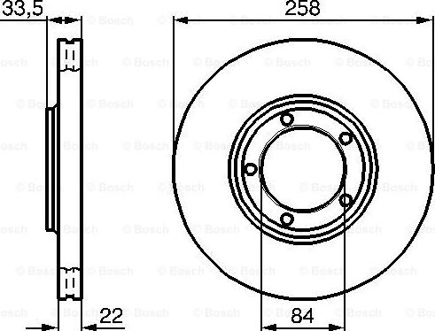 BOSCH 0 986 478 530 - Гальмівний диск autocars.com.ua