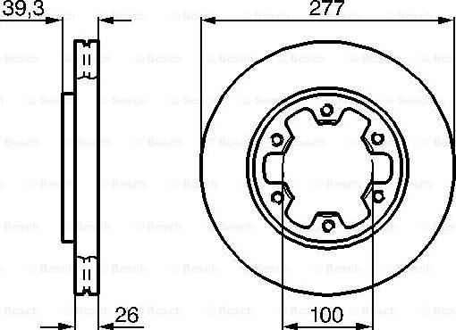 BOSCH 0 986 478 532 - ДИСК ГАЛЬМIВНИЙ ПЕРЕДНIЙ autocars.com.ua