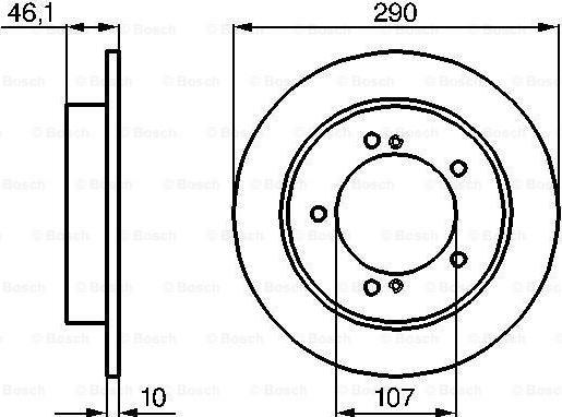 BOSCH 0 986 478 539 - Тормозной диск avtokuzovplus.com.ua