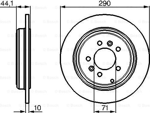 BOSCH 0 986 478 556 - Тормозной диск avtokuzovplus.com.ua