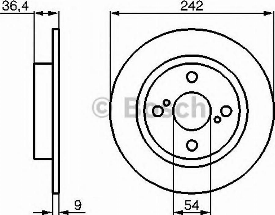 BOSCH 0 986 478 559 - Гальмівний диск autocars.com.ua