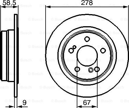 BOSCH 0 986 478 565 - Тормозной диск avtokuzovplus.com.ua