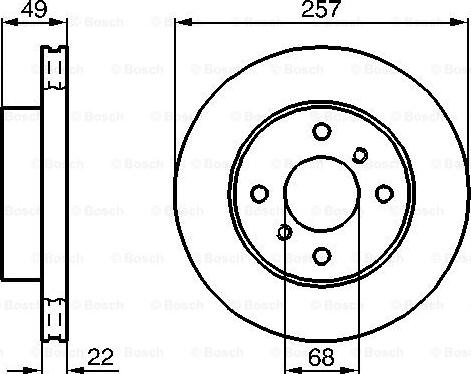 BOSCH 0 986 478 567 - Тормозной диск avtokuzovplus.com.ua