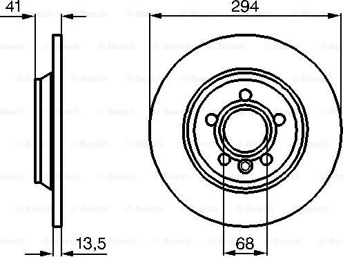 BOSCH 0 986 478 569 - Гальмівний диск autocars.com.ua