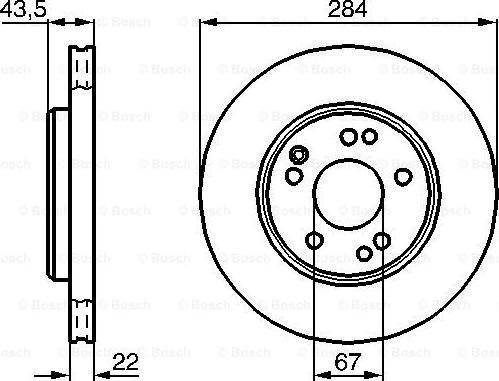 BOSCH 0 986 478 589 - Гальмівний диск autocars.com.ua