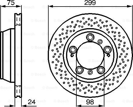 BOSCH 0 986 478 592 - Тормозной диск avtokuzovplus.com.ua