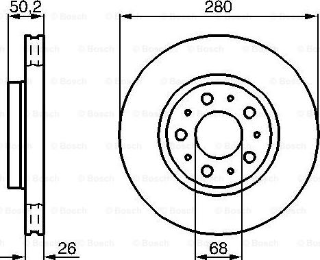 BOSCH 0 986 478 603 - Тормозной диск avtokuzovplus.com.ua