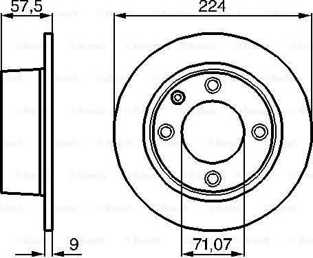 BOSCH 0 986 478 604 - Тормозной диск autodnr.net