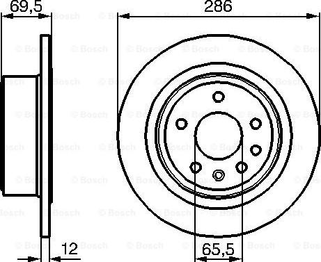 BOSCH 0 986 478 609 - Гальмівний диск autocars.com.ua