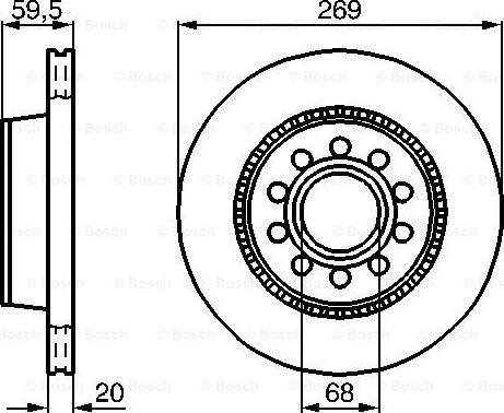 Optimal BS-7548C - Тормозной диск avtokuzovplus.com.ua