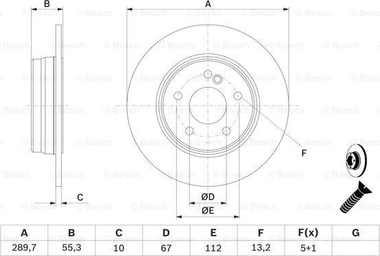 BOSCH 0 986 478 626 - Гальмівний диск autocars.com.ua