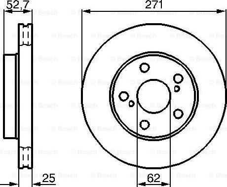 BOSCH 0 986 478 631 - Гальмівний диск autocars.com.ua