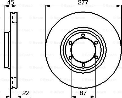 BOSCH 0 986 478 635 - Тормозной диск avtokuzovplus.com.ua