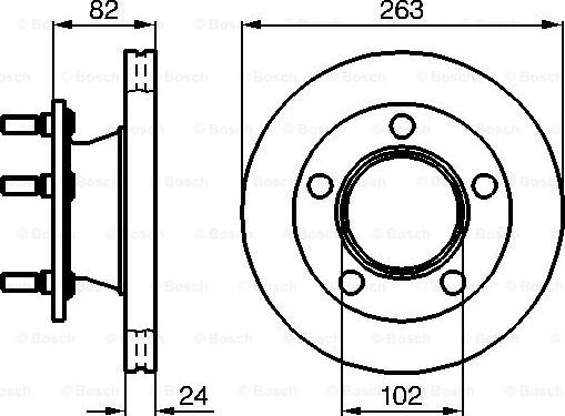 BOSCH 0 986 478 643 - Гальмівний диск autocars.com.ua