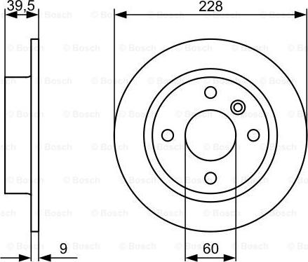 BOSCH 0 986 478 644 - Тормозной диск avtokuzovplus.com.ua