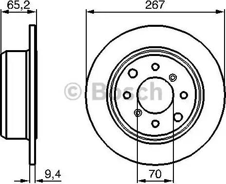 BOSCH 0 986 478 646 - Гальмівний диск autocars.com.ua