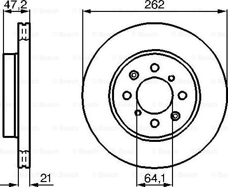 BOSCH 0 986 478 657 - Гальмівний диск autocars.com.ua