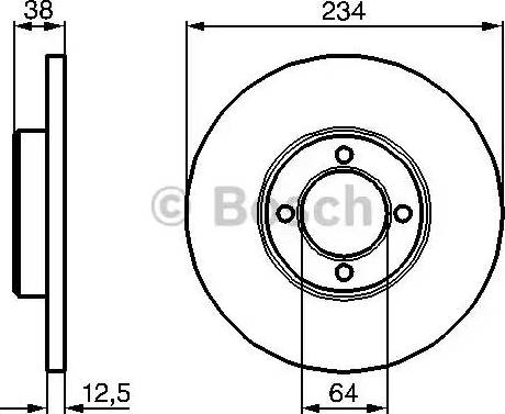 BOSCH 0 986 478 661 - Тормозной диск autodnr.net